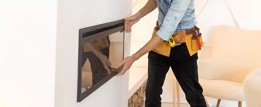 Metal Fireplace Installation in Clinton, Utah