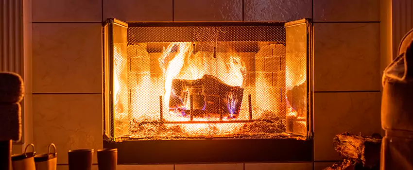 Mendota Hearth Landscape Fireplace Installation in Clinton, Utah