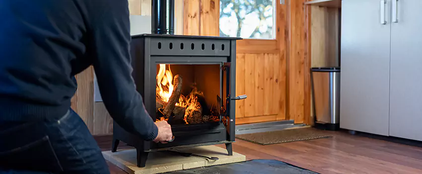 Open Hearth Wood Fireplace Installation in Clinton, UT